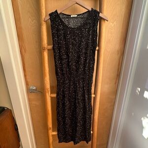 American Vintage Black Print Dress